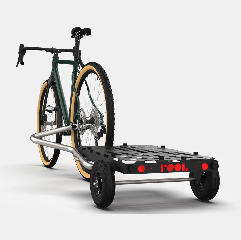 Grande remorque vélo pliante pour transport de charges lourdes