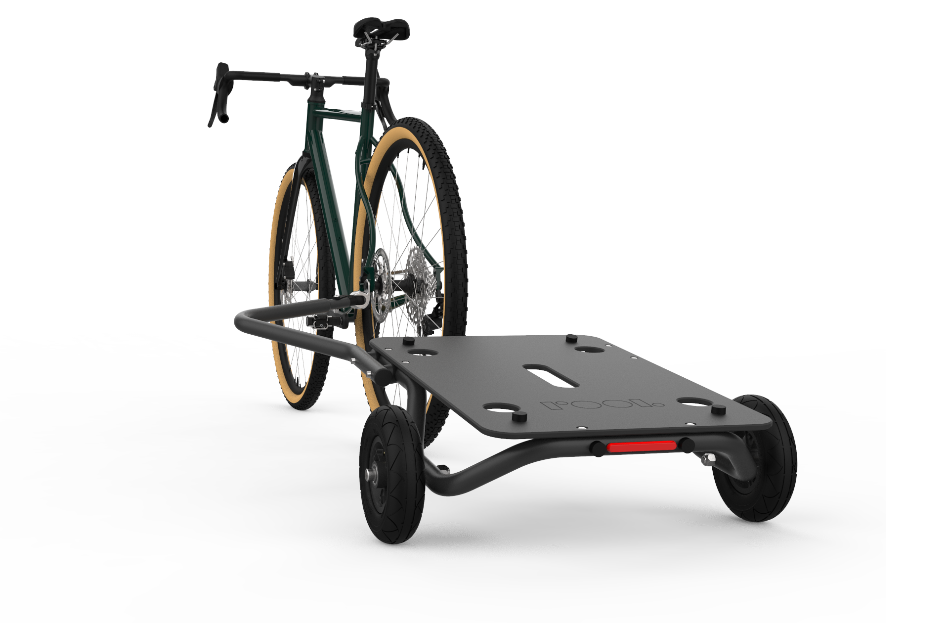 Cargo bike trailer