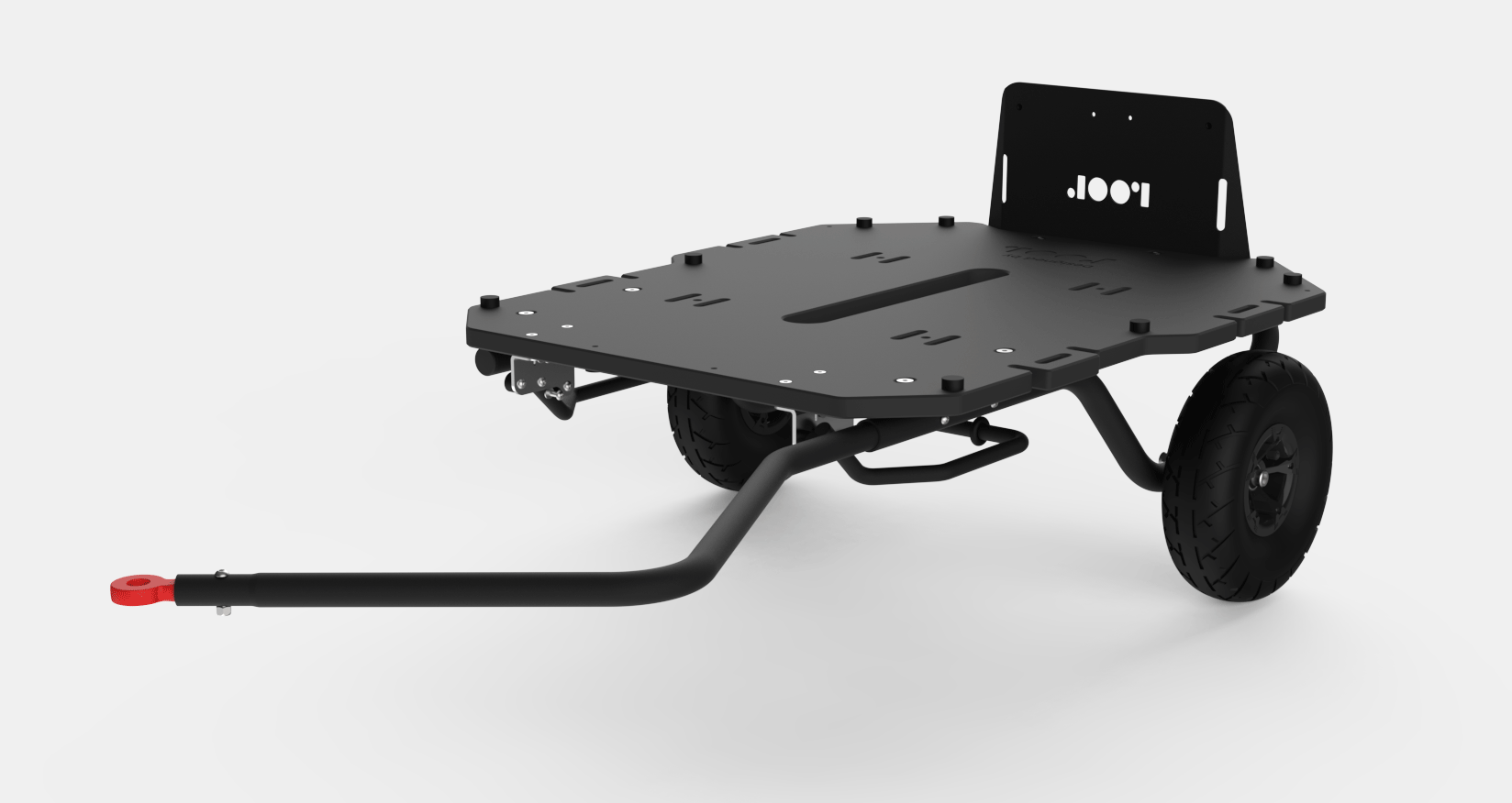 Remorque vélo avec pied